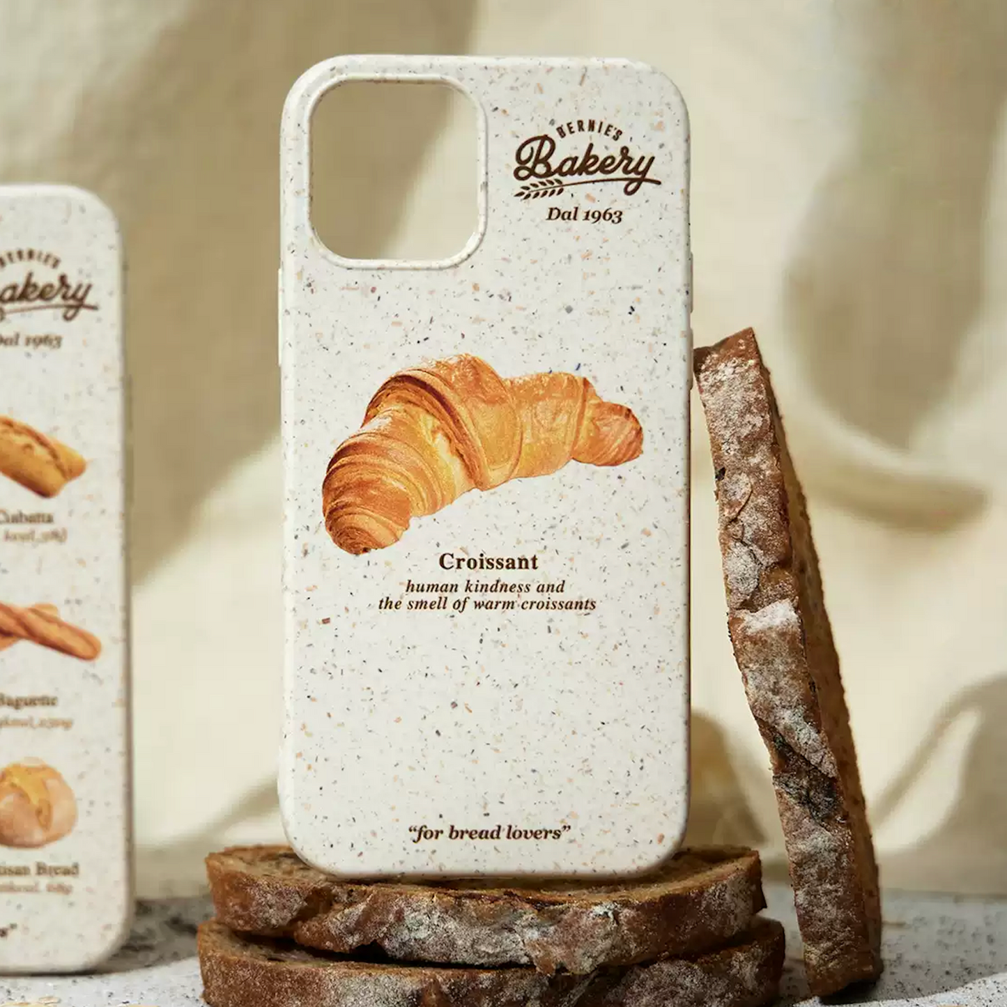 Ufology Sustainable Phone Case - bread lover