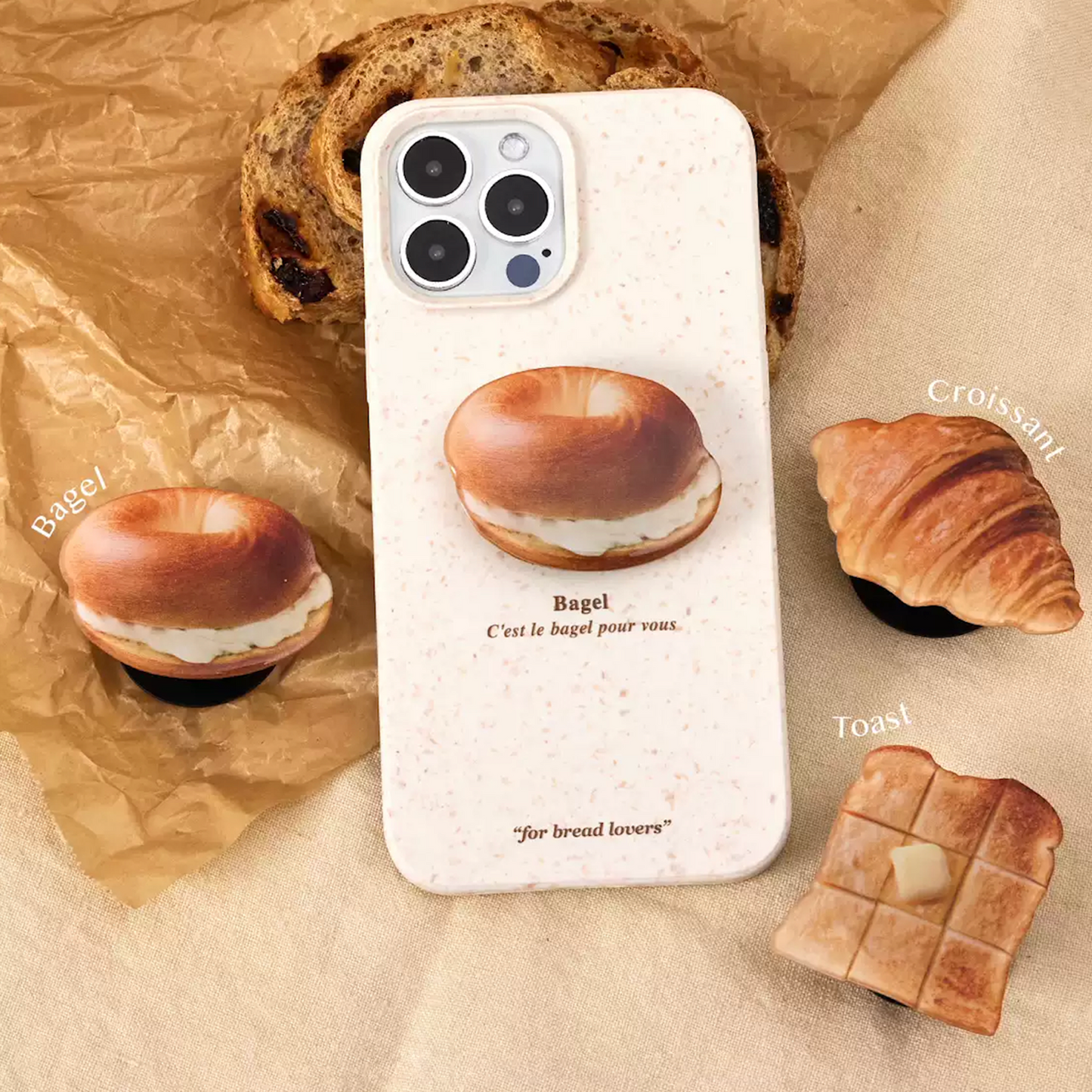 Ufology Sustainable Phone Case - bread lover